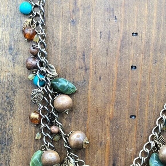 Autumn Tiered Charm Necklace - Picture 5 of 8